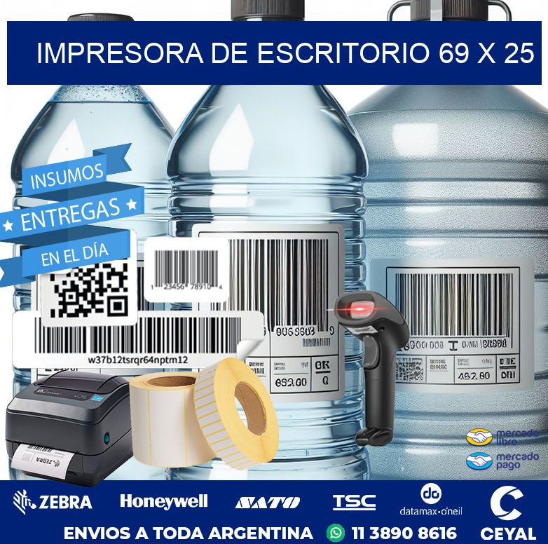 impresora de escritorio 69 x 25