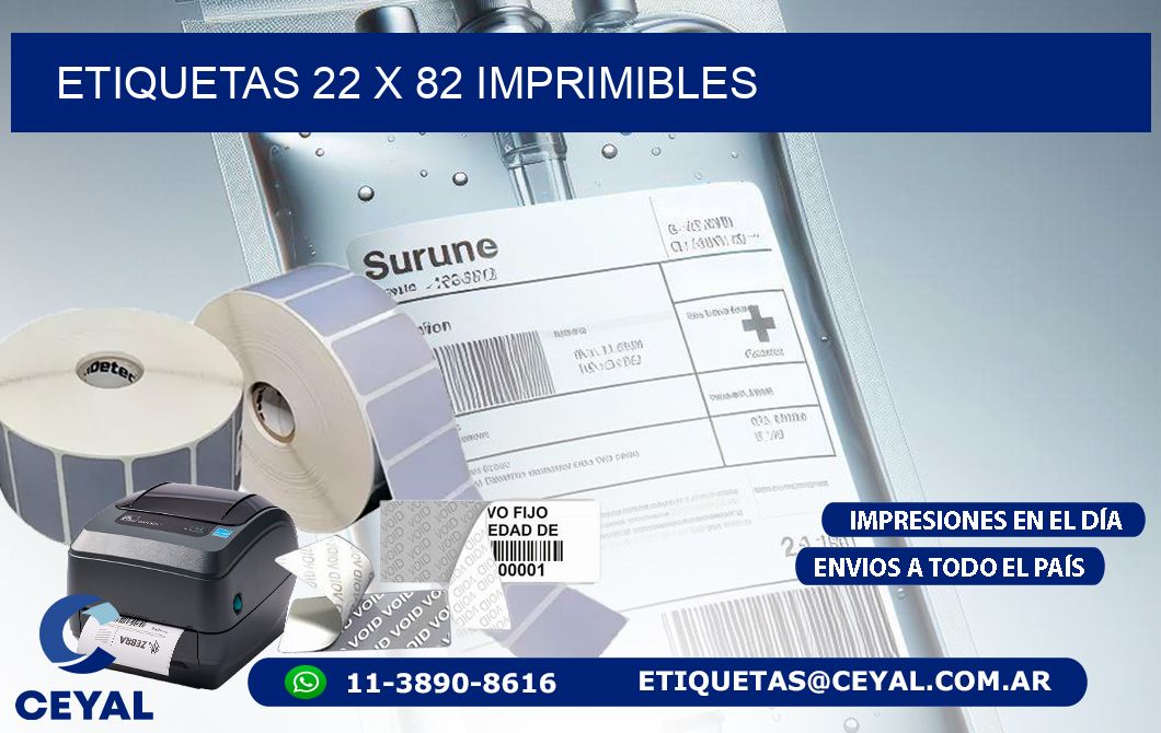 ETIQUETAS 22 x 82 IMPRIMIBLES