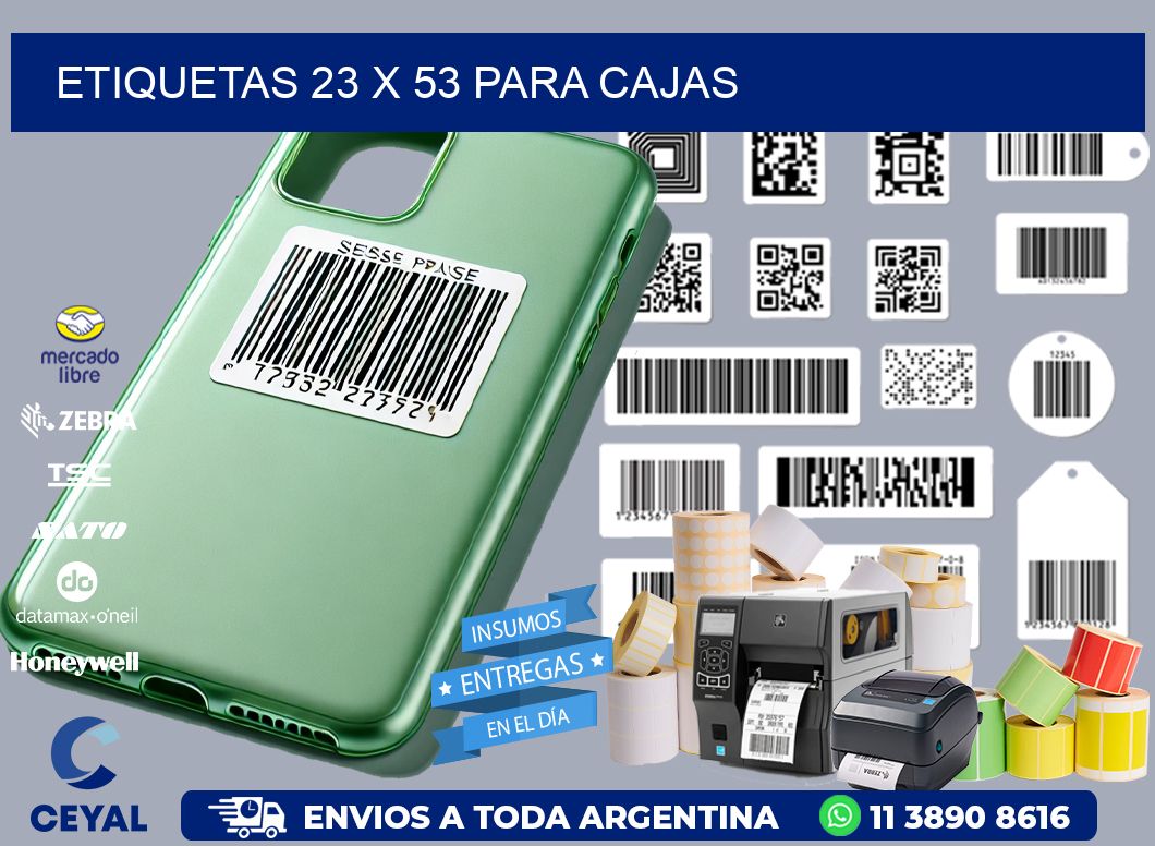 ETIQUETAS 23 x 53 PARA CAJAS