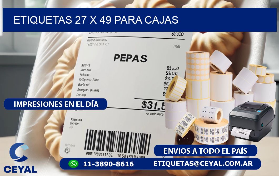 ETIQUETAS 27 x 49 PARA CAJAS