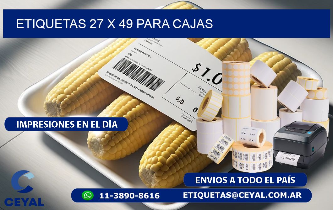 ETIQUETAS 27 x 49 PARA CAJAS