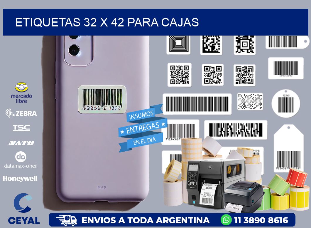 ETIQUETAS 32 x 42 PARA CAJAS