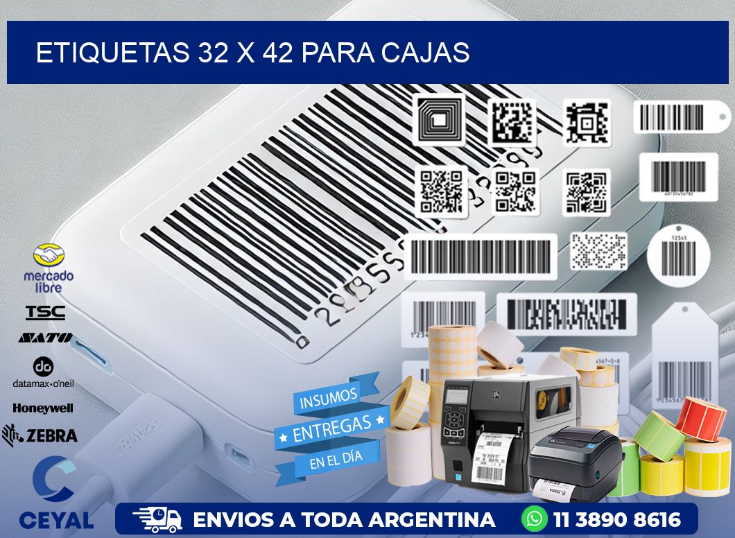 ETIQUETAS 32 x 42 PARA CAJAS