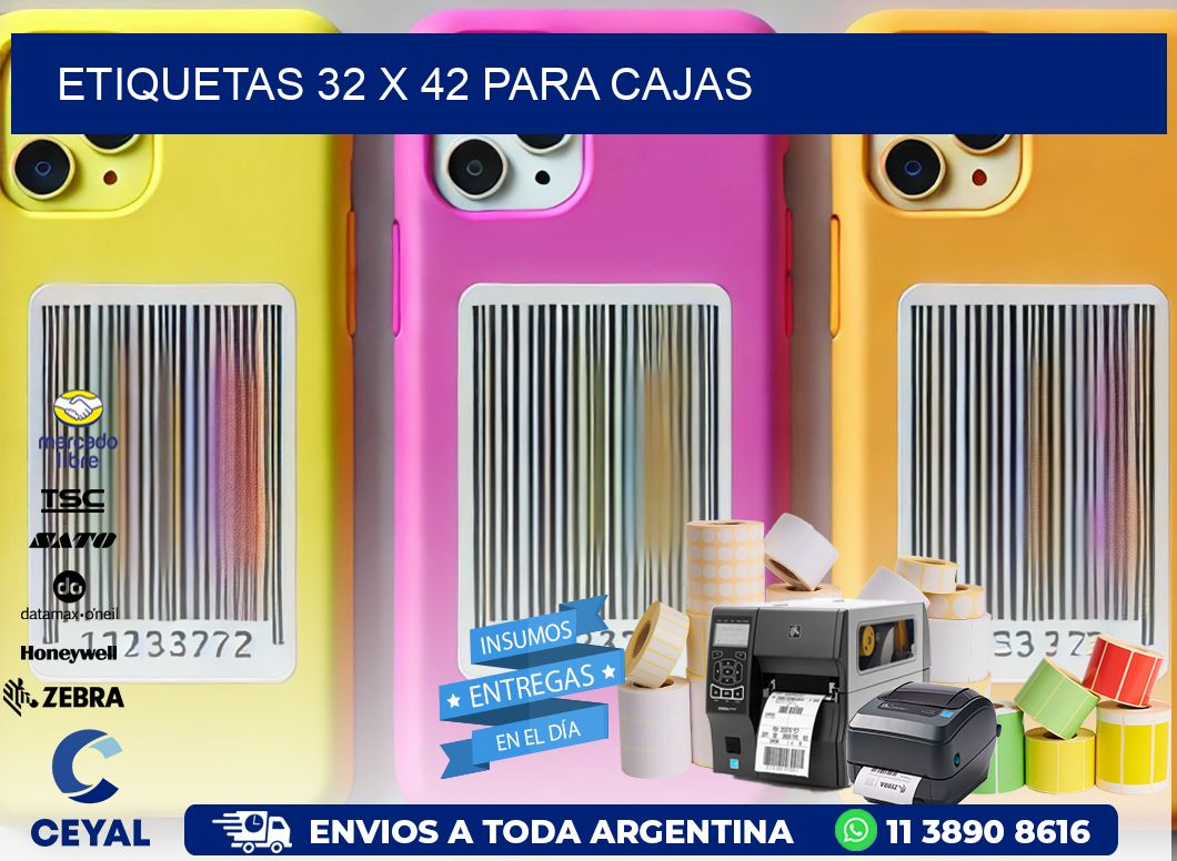 ETIQUETAS 32 x 42 PARA CAJAS