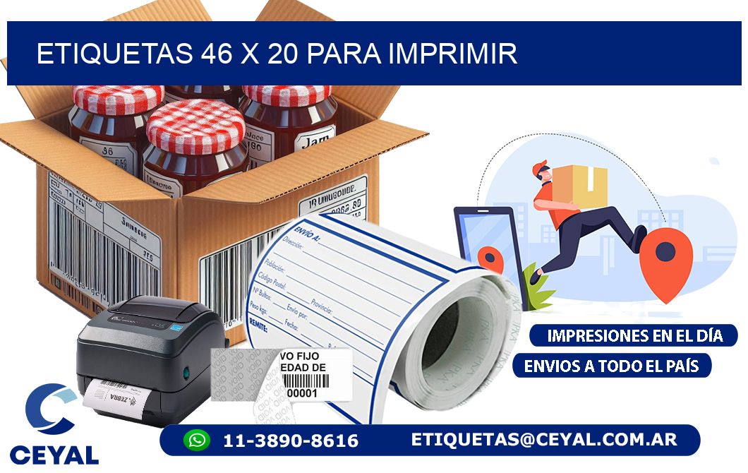 ETIQUETAS 46 x 20 PARA IMPRIMIR