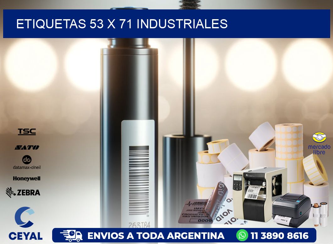ETIQUETAS 53 x 71 INDUSTRIALES