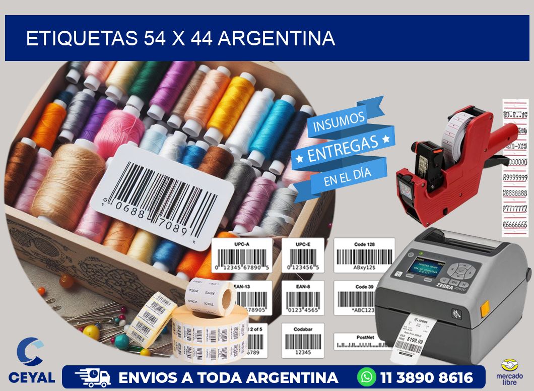 ETIQUETAS 54 x 44 ARGENTINA