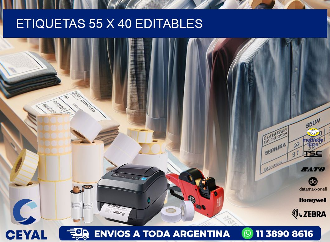 ETIQUETAS 55 x 40 EDITABLES