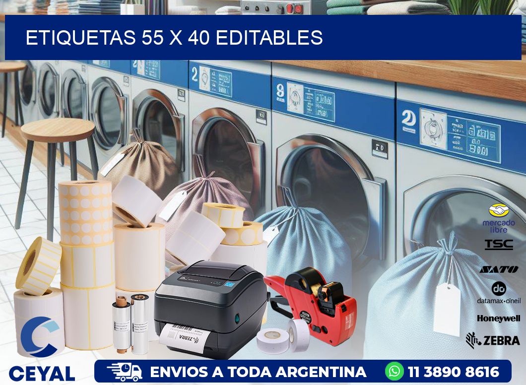 ETIQUETAS 55 x 40 EDITABLES