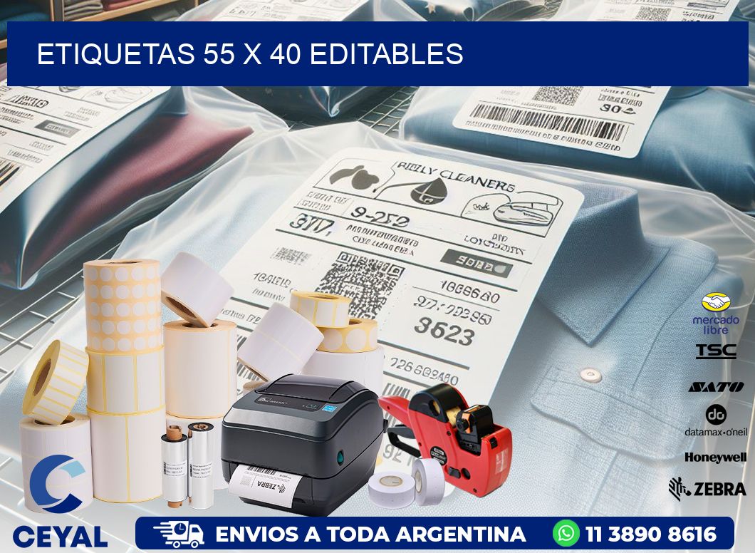 ETIQUETAS 55 x 40 EDITABLES