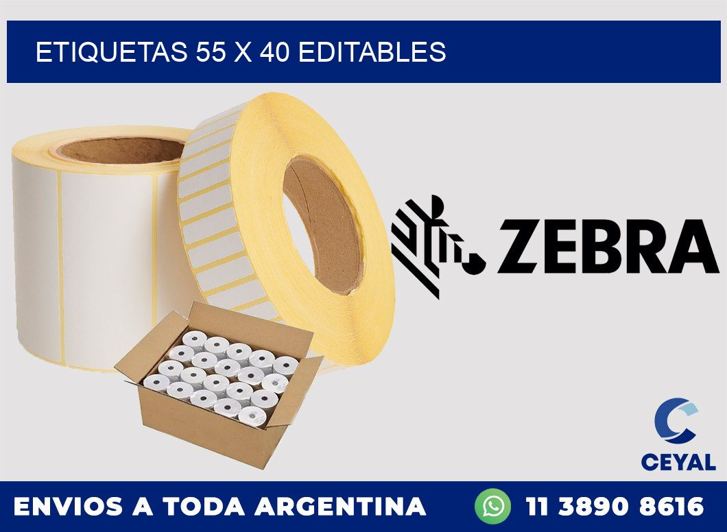 ETIQUETAS 55 x 40 EDITABLES