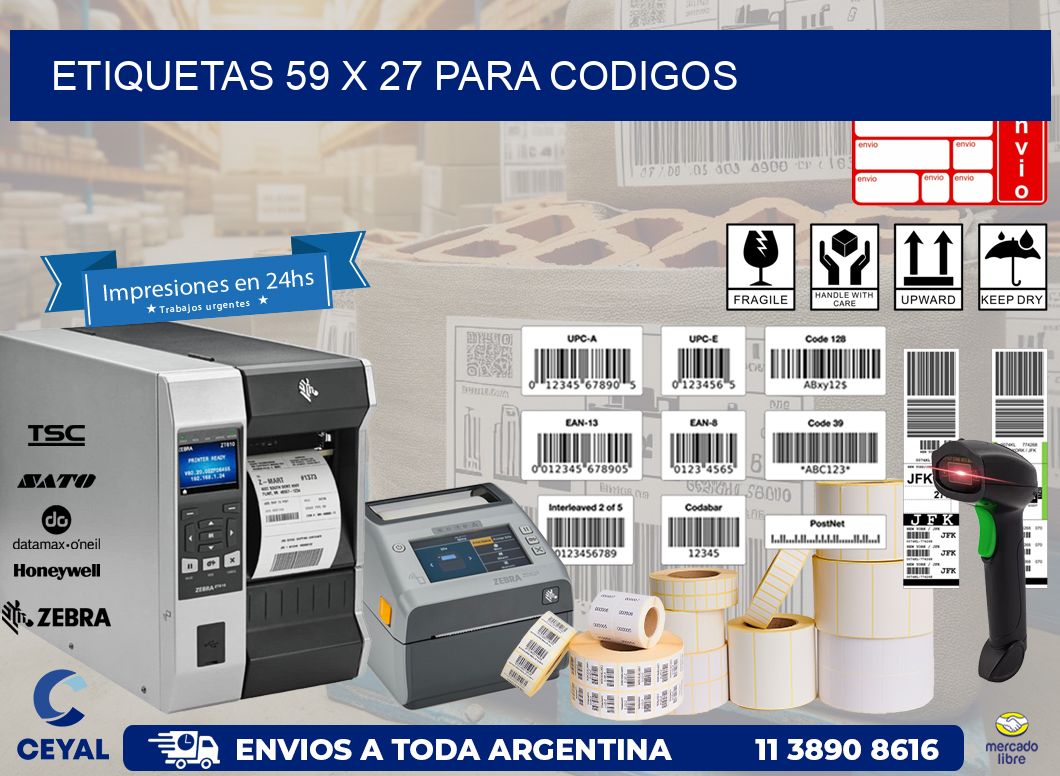 ETIQUETAS 59 x 27 PARA CODIGOS