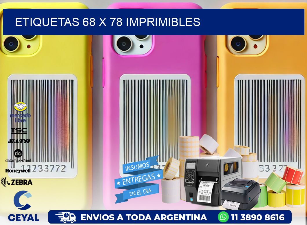 ETIQUETAS 68 x 78 IMPRIMIBLES