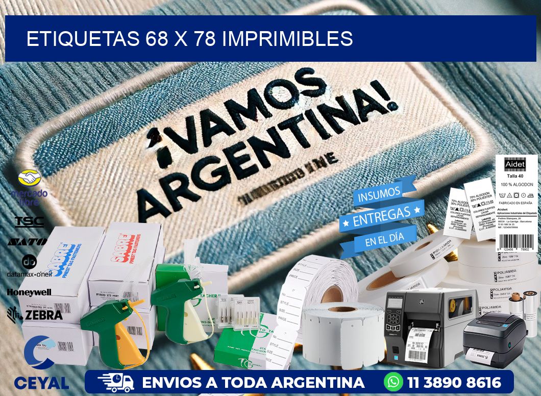 ETIQUETAS 68 x 78 IMPRIMIBLES