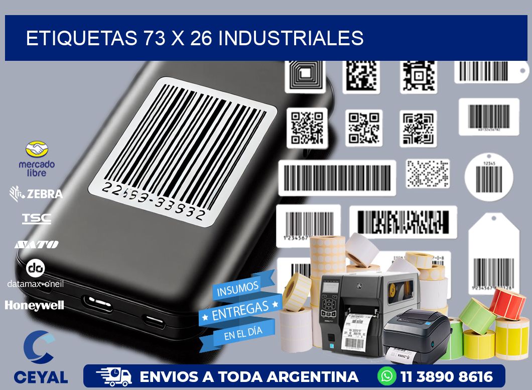 ETIQUETAS 73 x 26 INDUSTRIALES