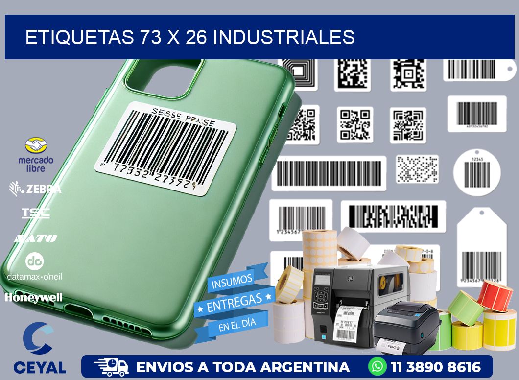 ETIQUETAS 73 x 26 INDUSTRIALES