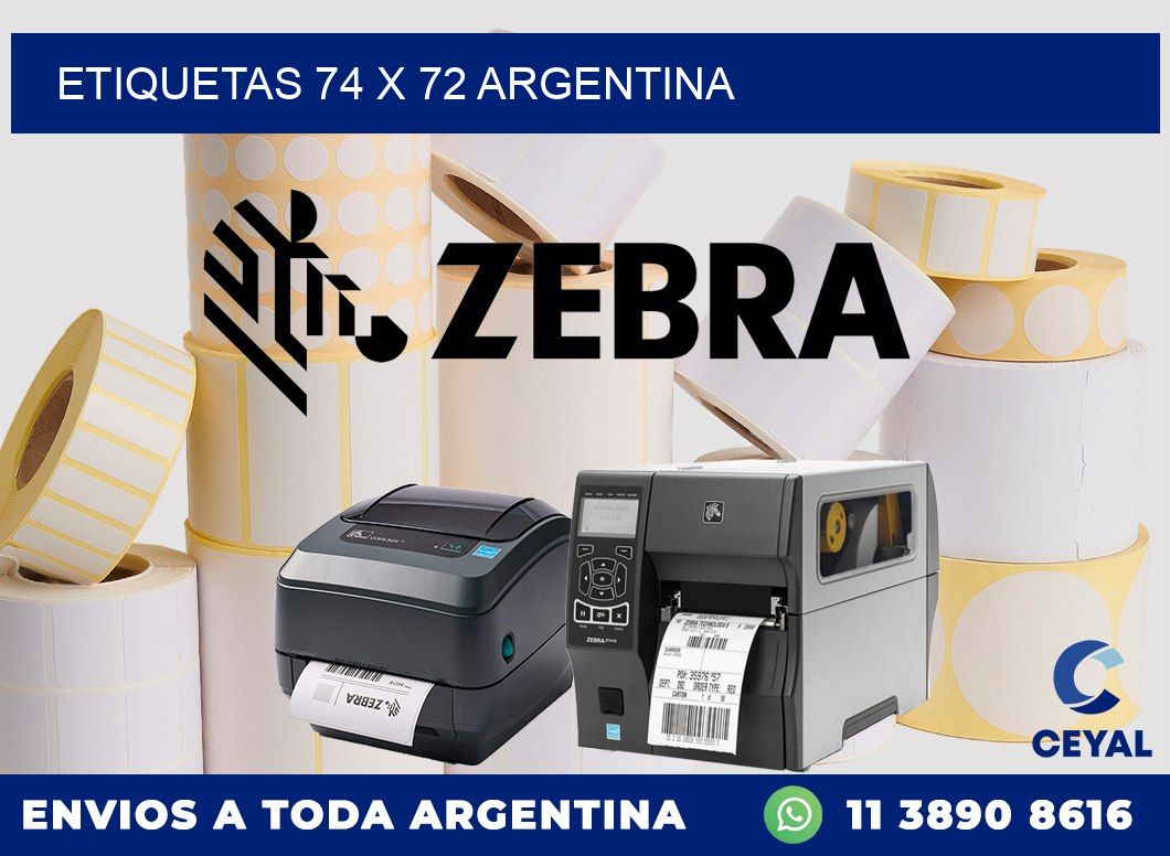 ETIQUETAS 74 x 72 ARGENTINA