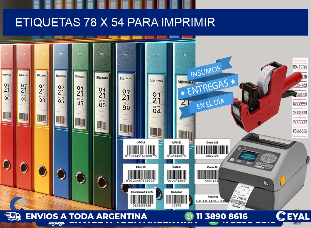 ETIQUETAS 78 x 54 PARA IMPRIMIR