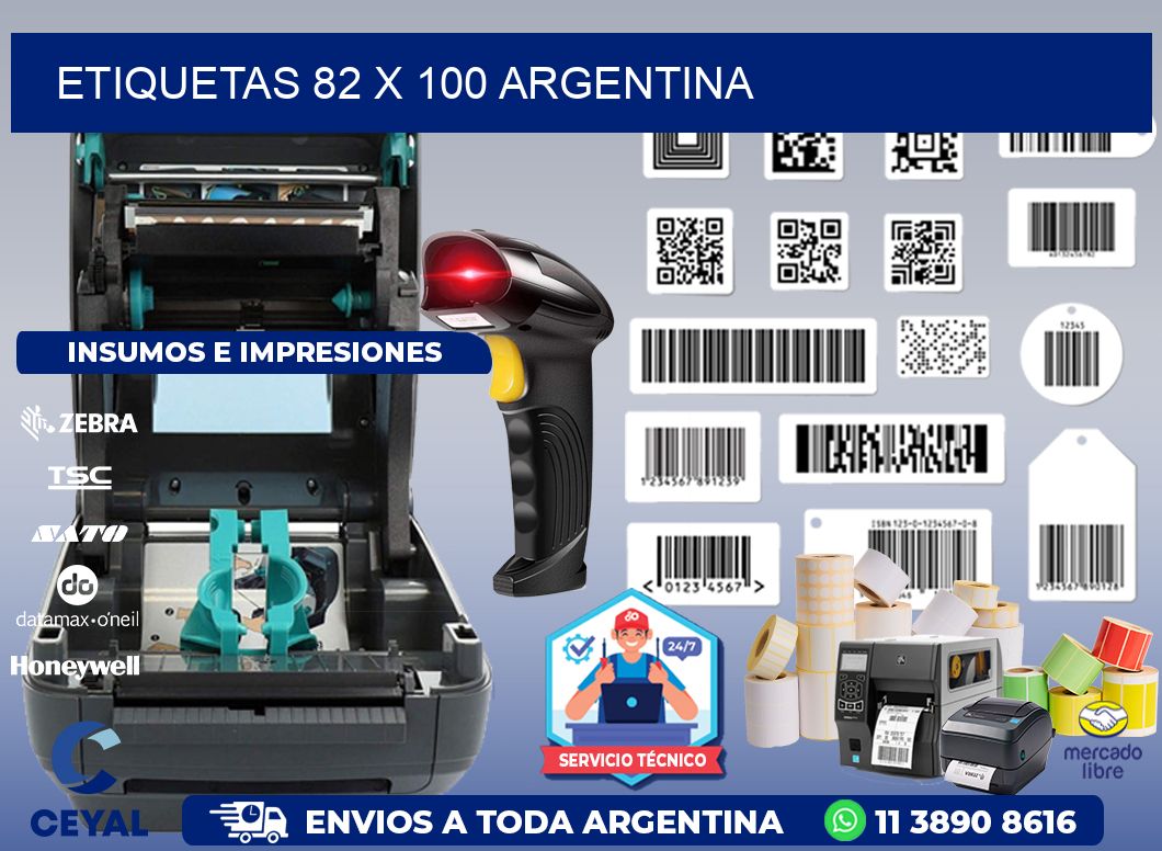 ETIQUETAS 82 x 100 ARGENTINA