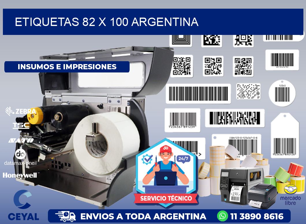ETIQUETAS 82 x 100 ARGENTINA