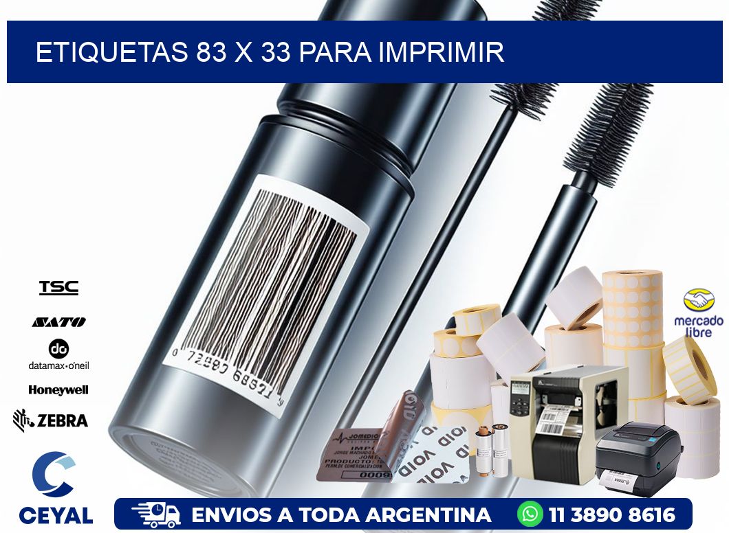 ETIQUETAS 83 x 33 PARA IMPRIMIR