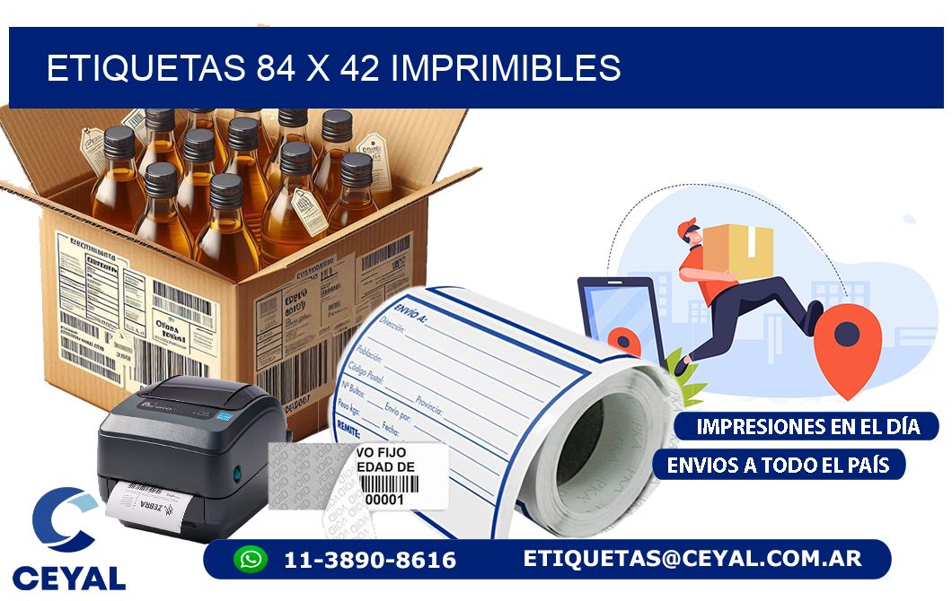 ETIQUETAS 84 x 42 IMPRIMIBLES