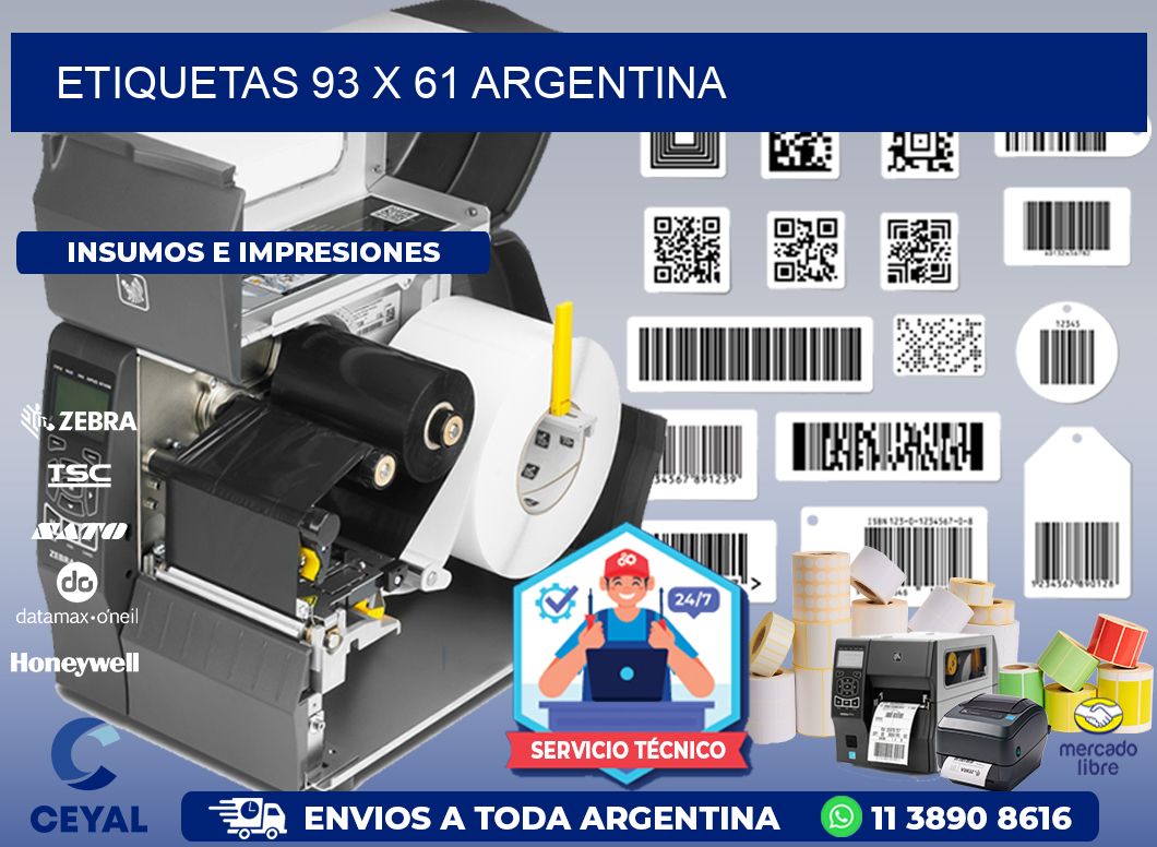 ETIQUETAS 93 x 61 ARGENTINA