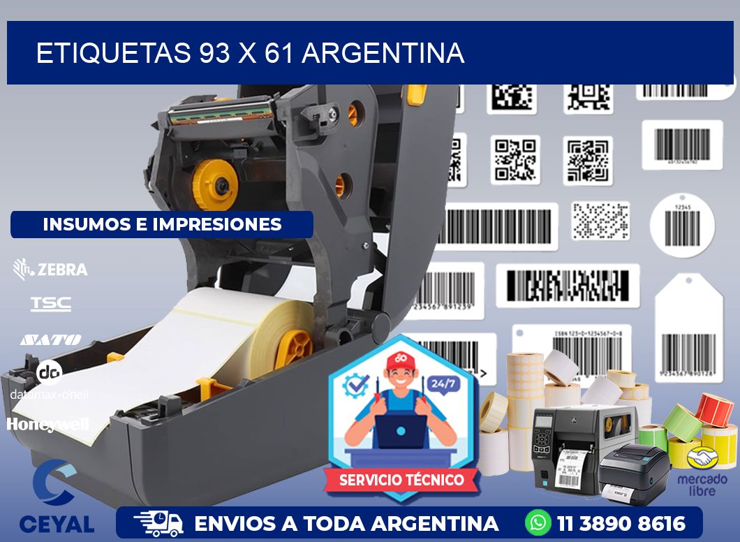 ETIQUETAS 93 x 61 ARGENTINA