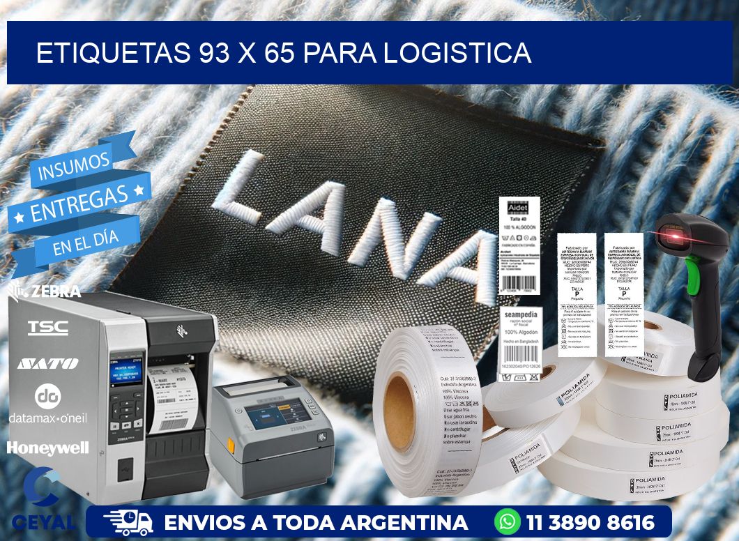 ETIQUETAS 93 x 65 PARA LOGISTICA