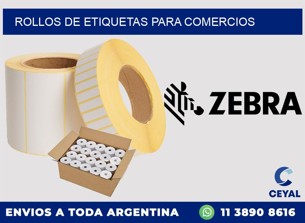 ROLLOS DE ETIQUETAS para comercios