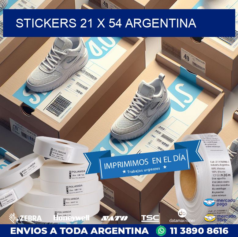 STICKERS 21 x 54 ARGENTINA