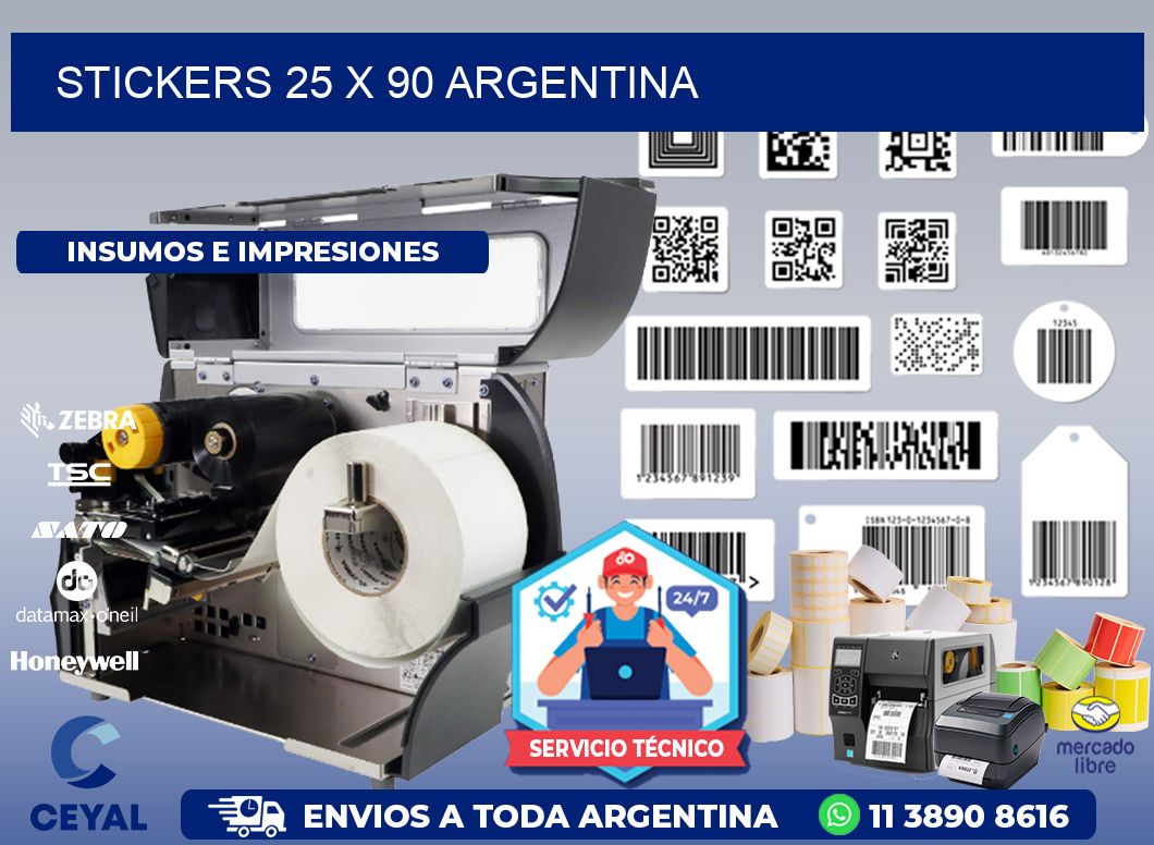 STICKERS 25 x 90 ARGENTINA