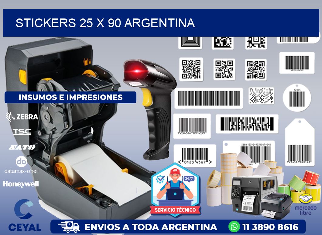 STICKERS 25 x 90 ARGENTINA