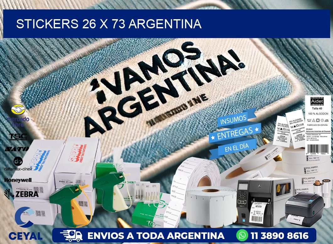 STICKERS 26 x 73 ARGENTINA