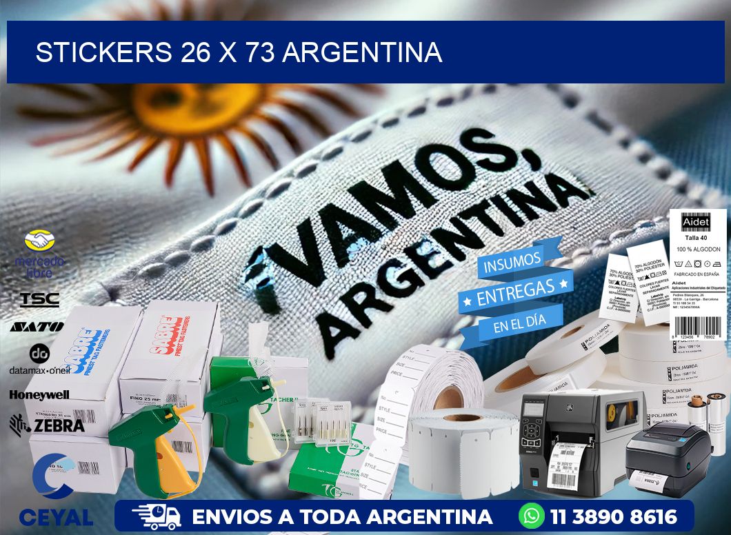 STICKERS 26 x 73 ARGENTINA