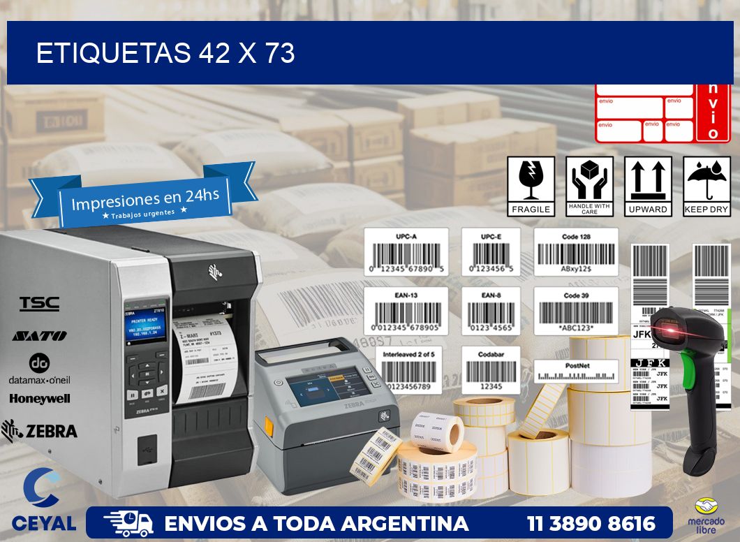 etiquetas 42 x 73