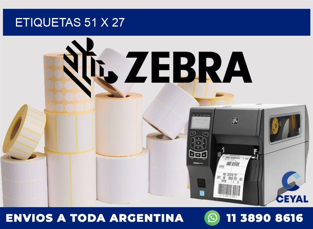 etiquetas 51 x 27