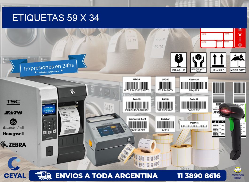 etiquetas 59 x 34