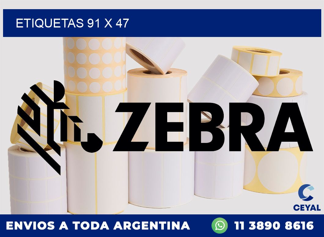 etiquetas 91 x 47