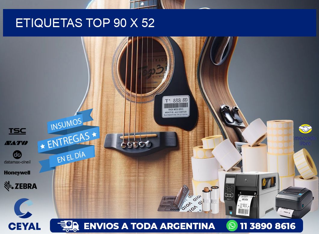 etiquetas top 90 x 52