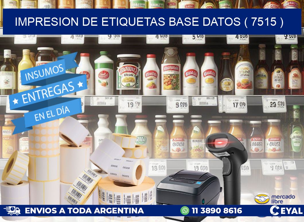 impresion de etiquetas base datos ( 7515 )