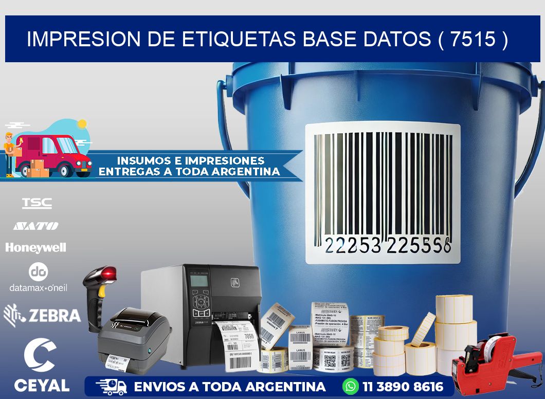 impresion de etiquetas base datos ( 7515 )