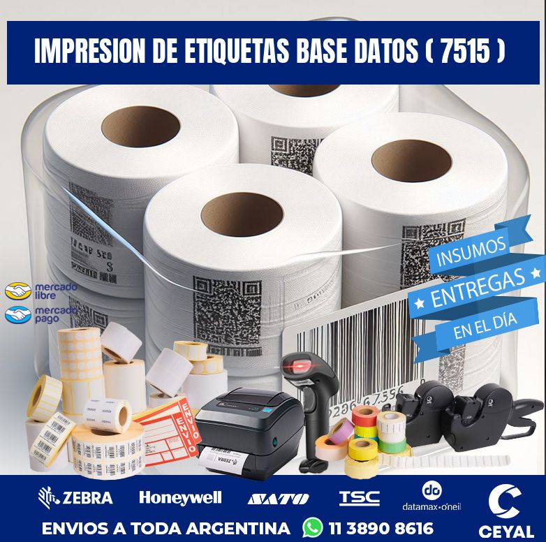 impresion de etiquetas base datos ( 7515 )