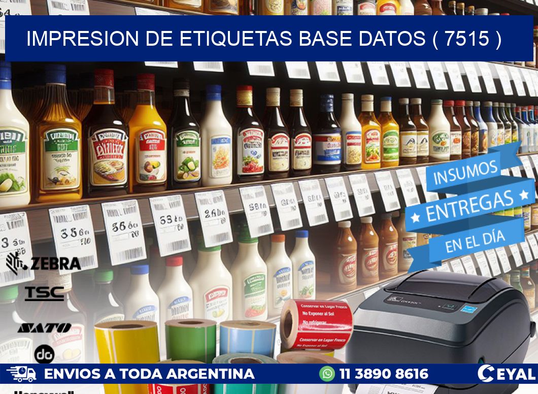 impresion de etiquetas base datos ( 7515 )
