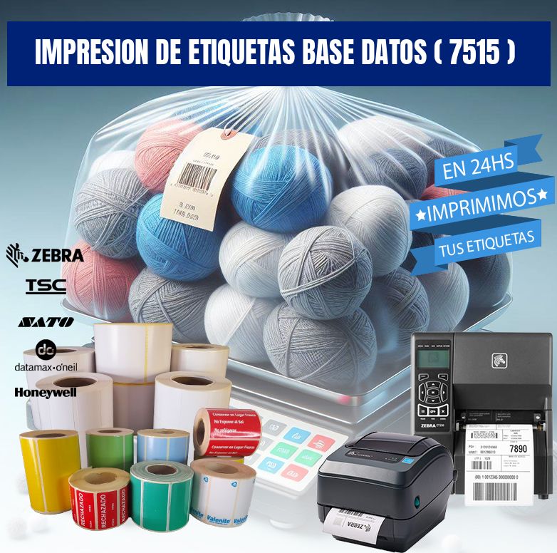 impresion de etiquetas base datos ( 7515 )