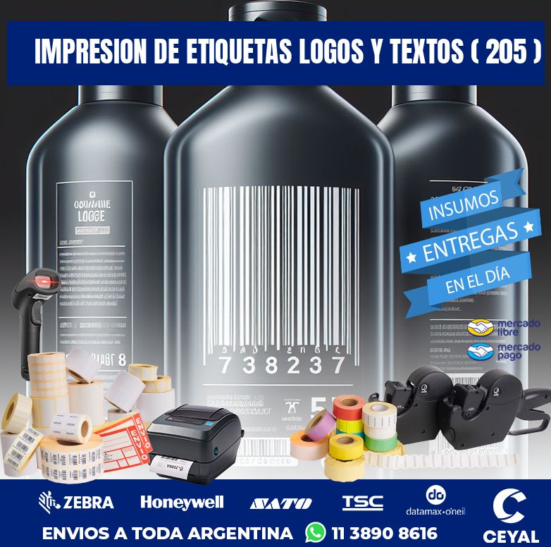 impresion de etiquetas logos y textos ( 205 )