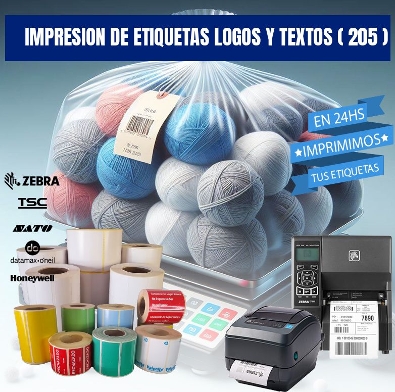 impresion de etiquetas logos y textos ( 205 )