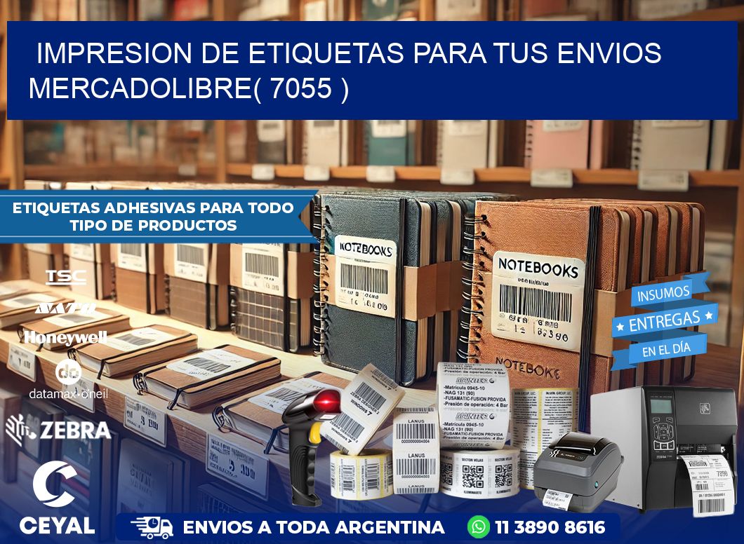 impresion de etiquetas para tus envios mercadolibre( 7055 )