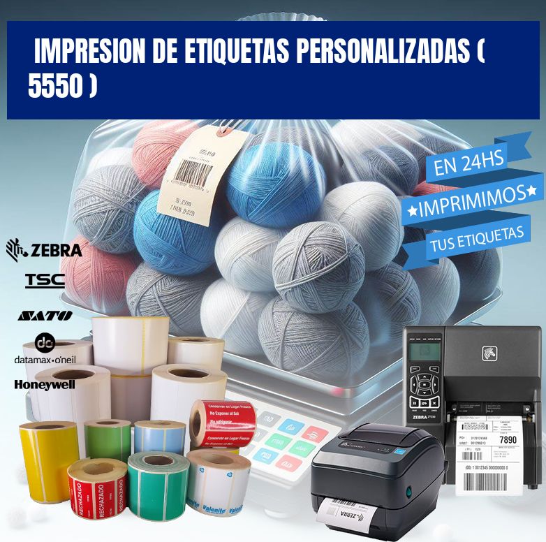 impresion de etiquetas personalizadas ( 5550 )