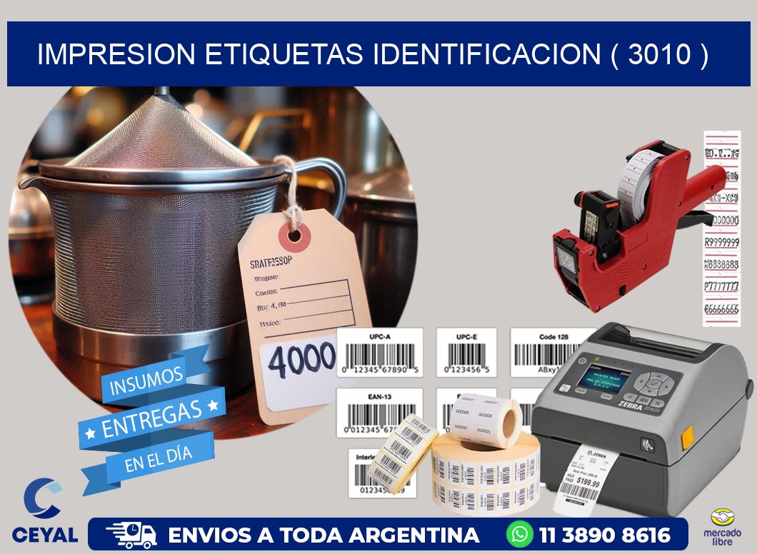 impresion etiquetas identificacion ( 3010 )